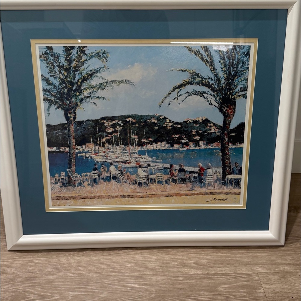Coastal Art Print with White Frame Andre Bardet 28”X32”# 23 out of 130